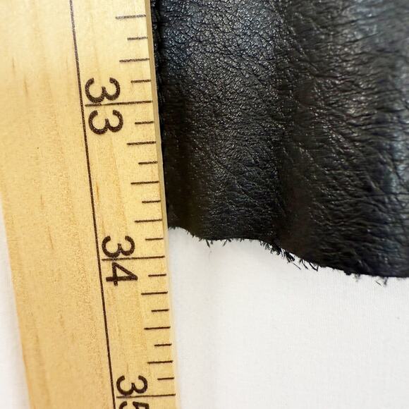 Wilsons Leather Pants Women's 10 Black Raw Hem High Rise - Picture 15 of 15